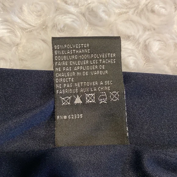 Betsy & Adam formal size 6 flutter dress NWT-navy - Picture 9 of 11